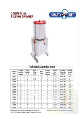 COMMERCIAL TILTING GRINDER